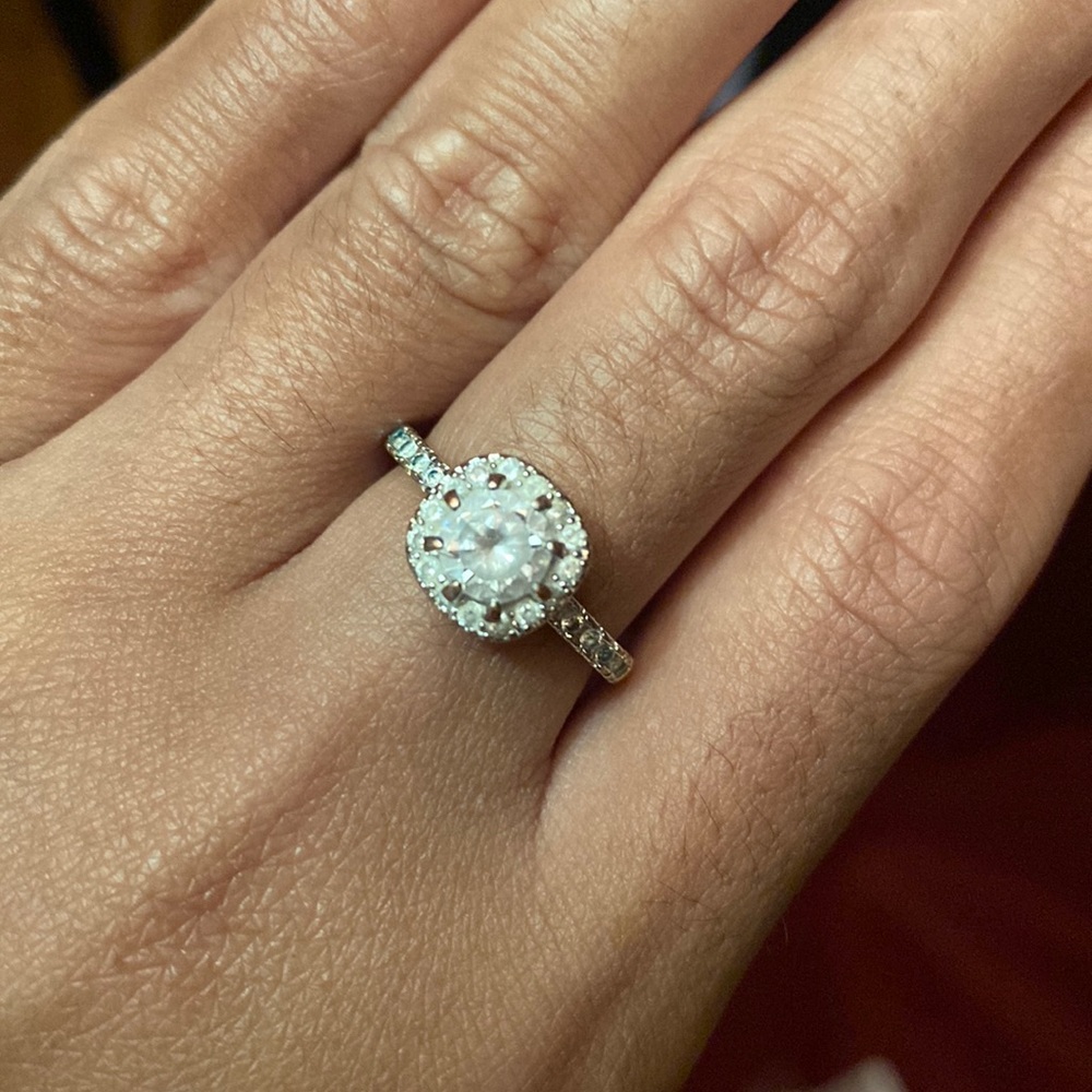 Pandora Authentic Size 7 Gold Diamond Ring 💍✨